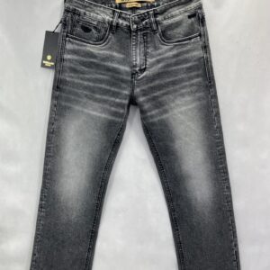 Grey Regular Fit Jeans with Lycra & Light Whisker Effect